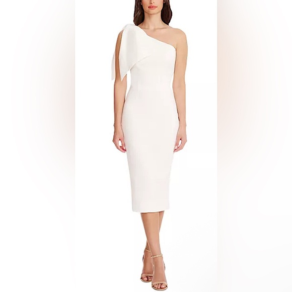 Dress the Population Tiffany One-Shoulder Midi Dress - Picture 1 of 6